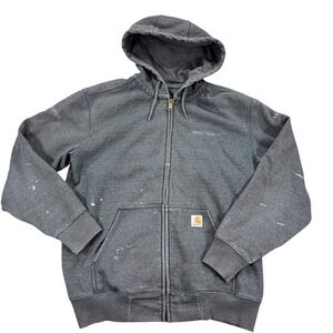Carhartt‎ Sweatshirt Men's Large Gray Hoodie Loose Workwear Oversize